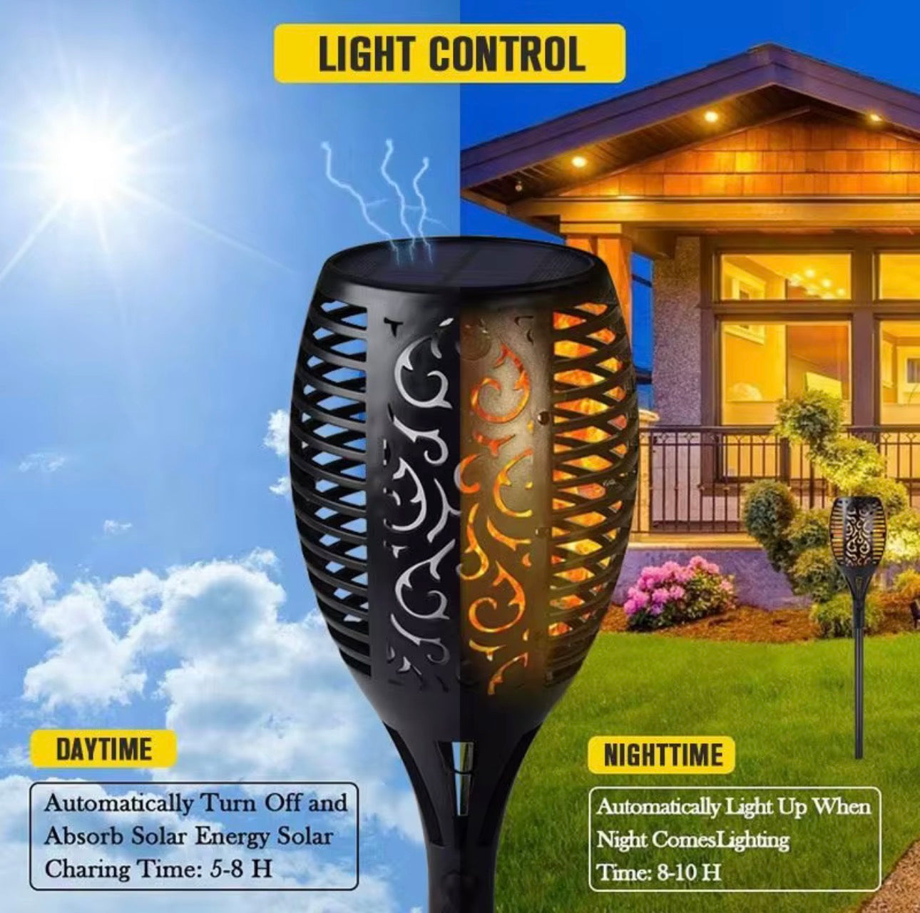Solar sfeerfakkel 1,2 of 4 stuks