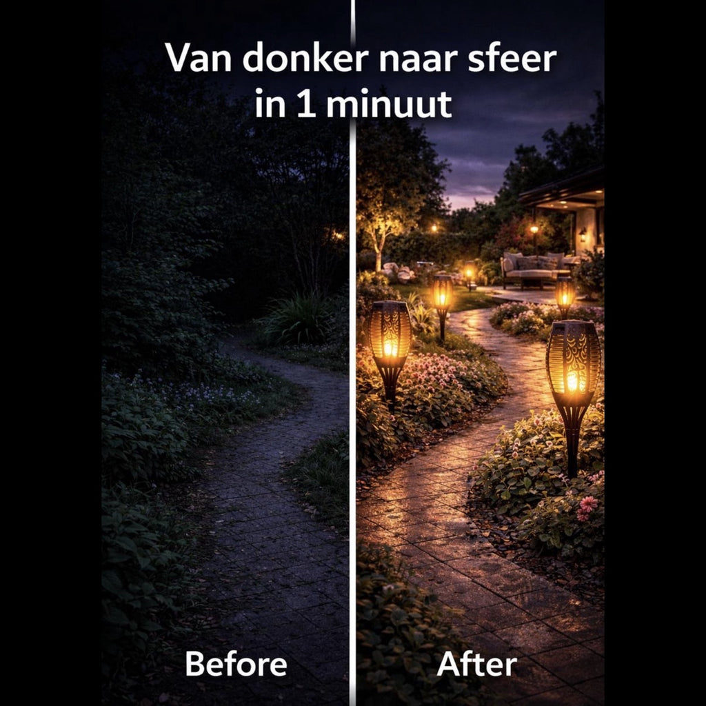 Solar sfeerfakkel 1,2 of 4 stuks