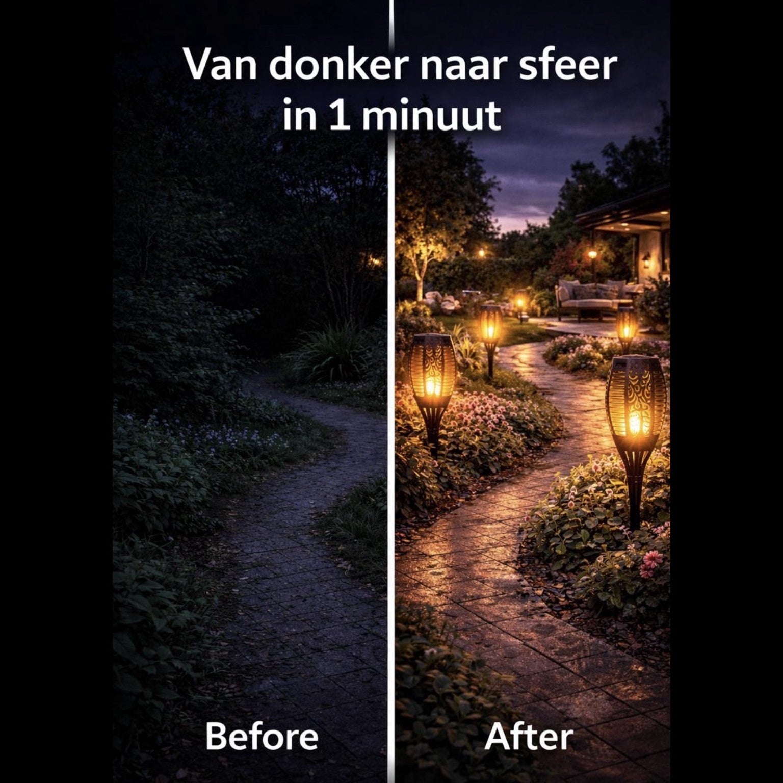 Solar sfeerfakkel 1,2 of 4 stuks